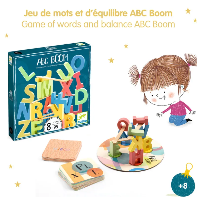 Djeco Stem Toys|Games^ABC Boom - Vocabulary and Dexterity Game