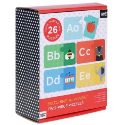 Petit Collage Jigsaws / Puzzles|Age 3^Alphabet Two-Piece Puzzles