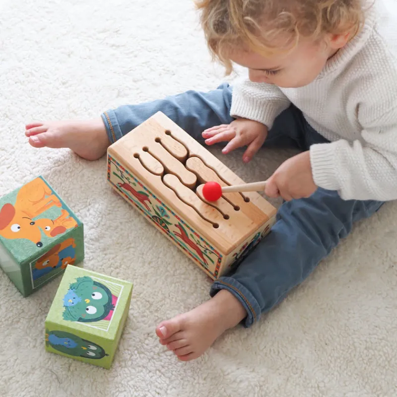 Djeco Early Learning|Musical / Auditory^Animambo Wooden Drum