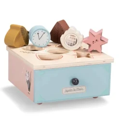 Moulin Roty Wooden Blocks|Early Learning^Apres La Pluie Shape Sorter Box