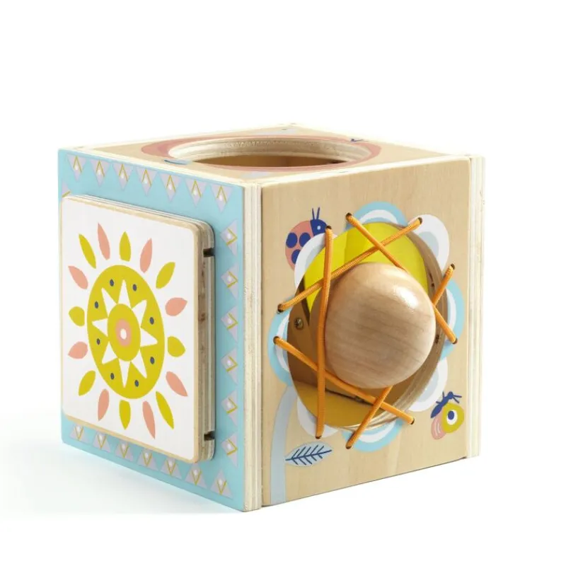 Djeco Early Learning|Soft Toys^Baby Hide & Seek Box | Wooden