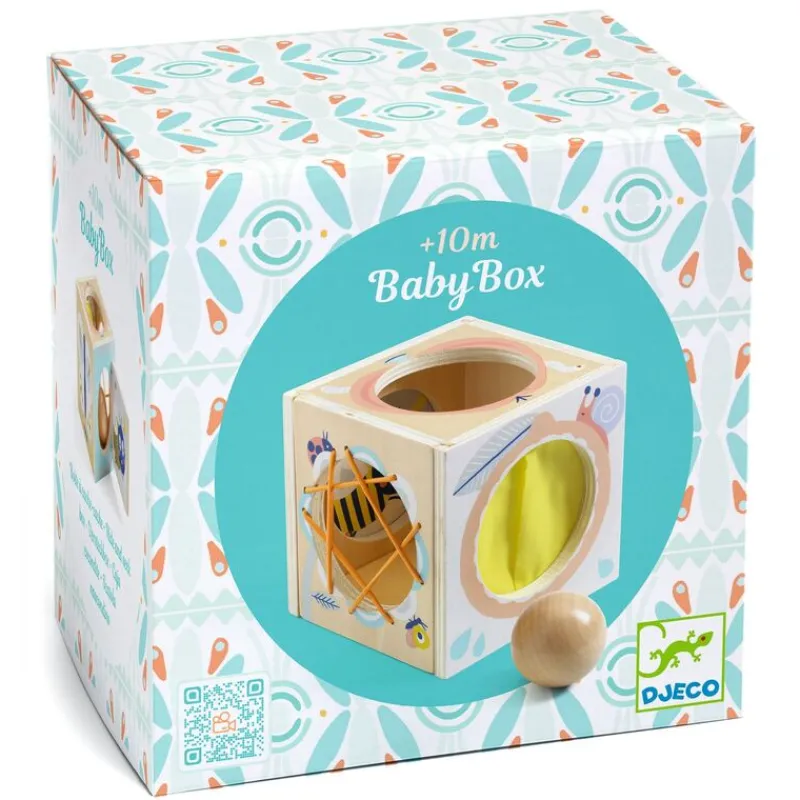 Djeco Early Learning|Soft Toys^Baby Hide & Seek Box | Wooden