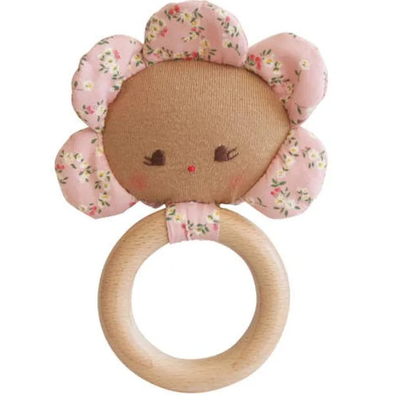 Alimrose Rattles / Clutching|Newborn^Baby Teether Rattle Posy Heart