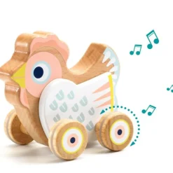 Djeco Early Learning|Musical / Auditory^BabySing Hen on Wheels