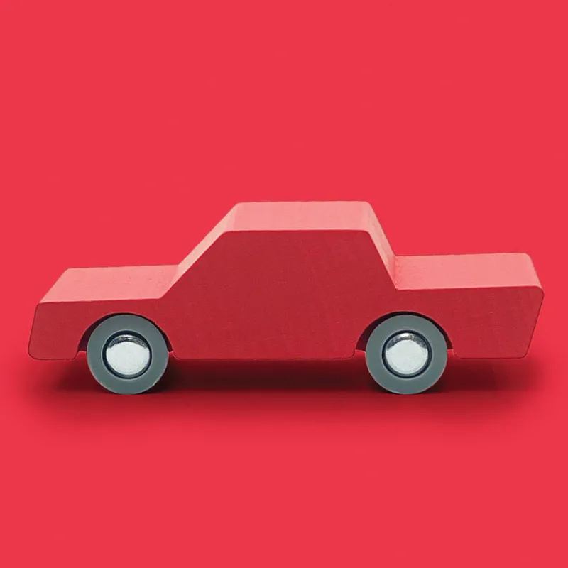 Waytoplay Wooden Vehicles|Vehicles / Cars / Trucks^Back & Forth Car - Red