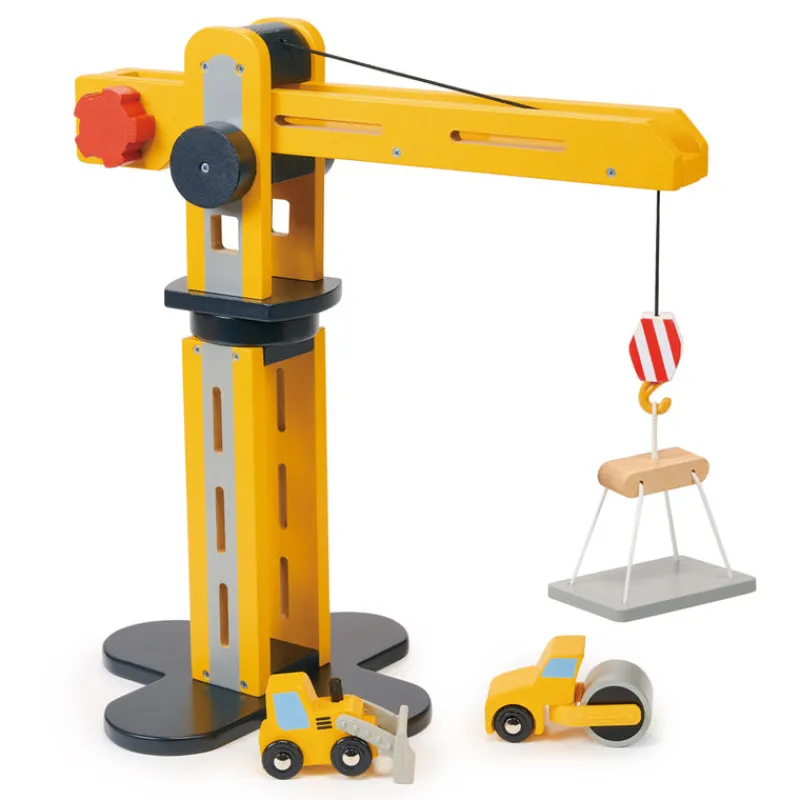 Mentari Wooden Vehicles|Vehicles / Cars / Trucks^Big Yellow Crane