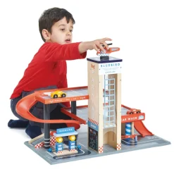 Tender Leaf Toys Wooden Vehicles|Vehicles / Cars / Trucks^Blue Bird Service Station