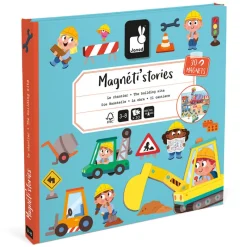 Janod Age 5 & 6|Age 4^Building Site Magnetic Story