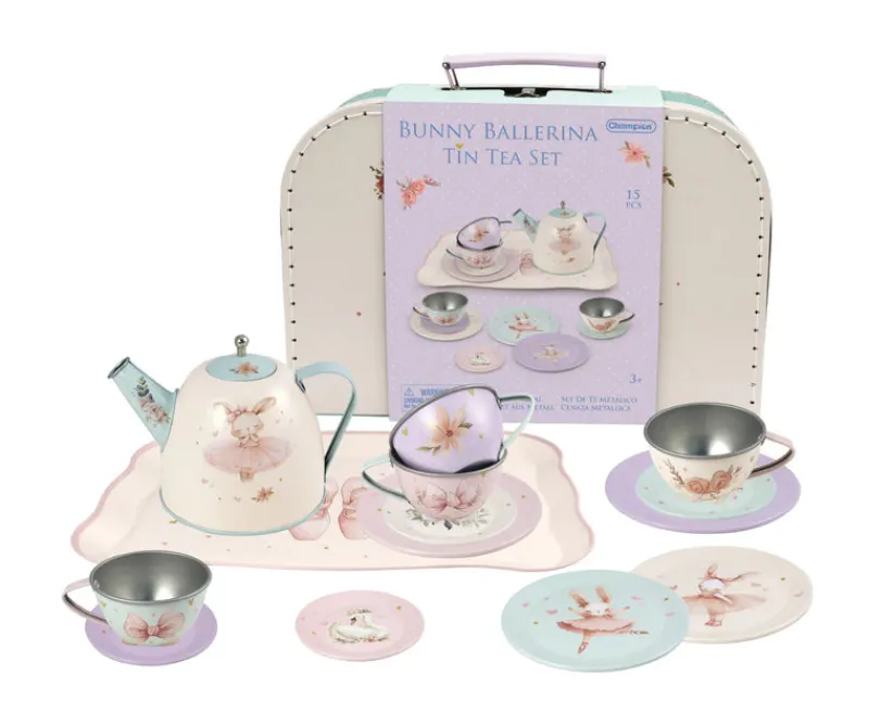Retro Toys Role Play|Age 4^Bunny Ballerina Tin Tea Set