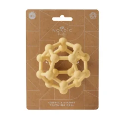 Nordic Kids Rattles / Clutching|Activity Toys^Cedric Silicone Teething Fidget Ball (Lemon)