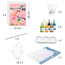 Djeco Art / Craft|Age 11 & 12^Colourful Marbling Workshop