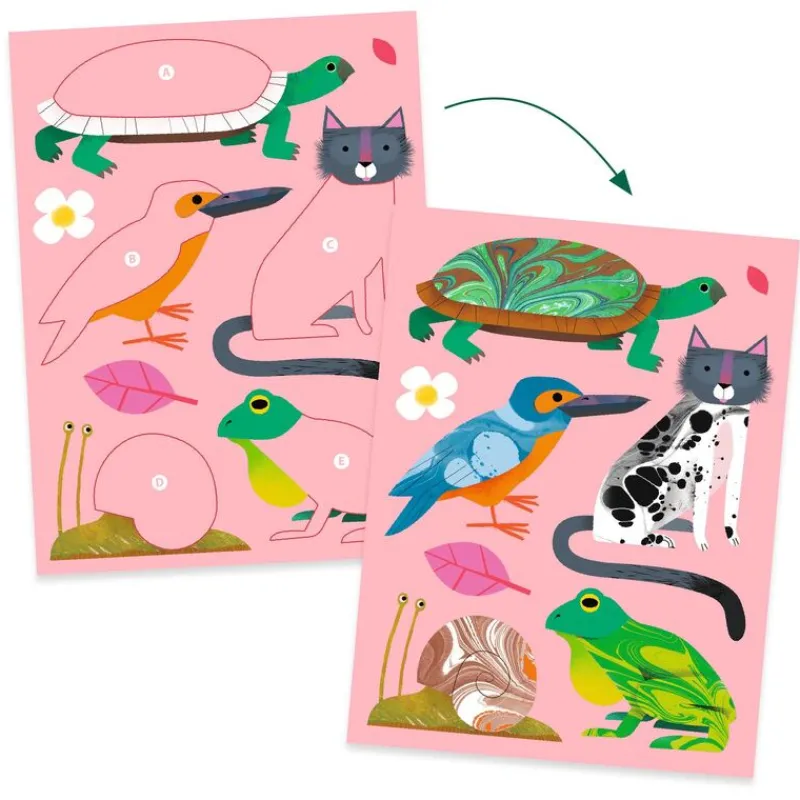 Djeco Art / Craft|Age 11 & 12^Colourful Marbling Workshop