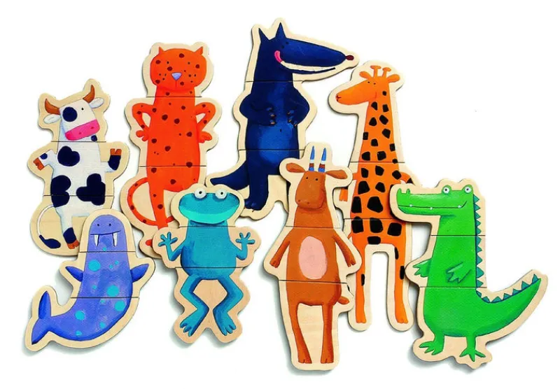 Djeco Games|Age 4^Crazy Animal Mix 'N' Match