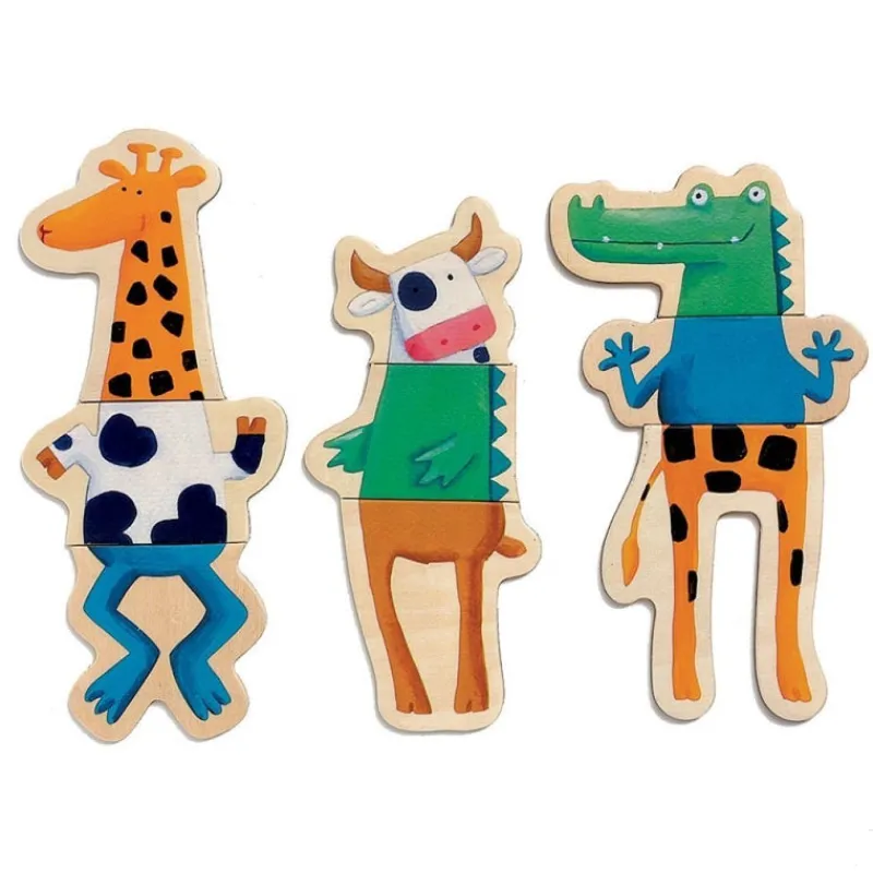 Djeco Games|Age 4^Crazy Animal Mix 'N' Match