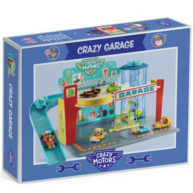 Djeco Vehicles / Cars / Trucks|Cars / Trains / Planes^Crazy Motors Garage