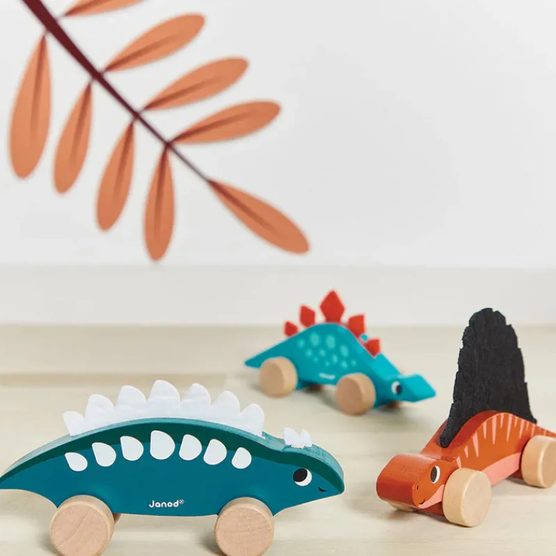 Janod Age 4|Age 3^Dino Push-Along (Assorted)