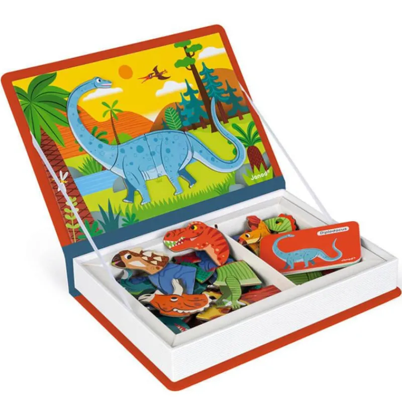 Janod Games|Age 5 & 6^Dinosaurs Magnetibook