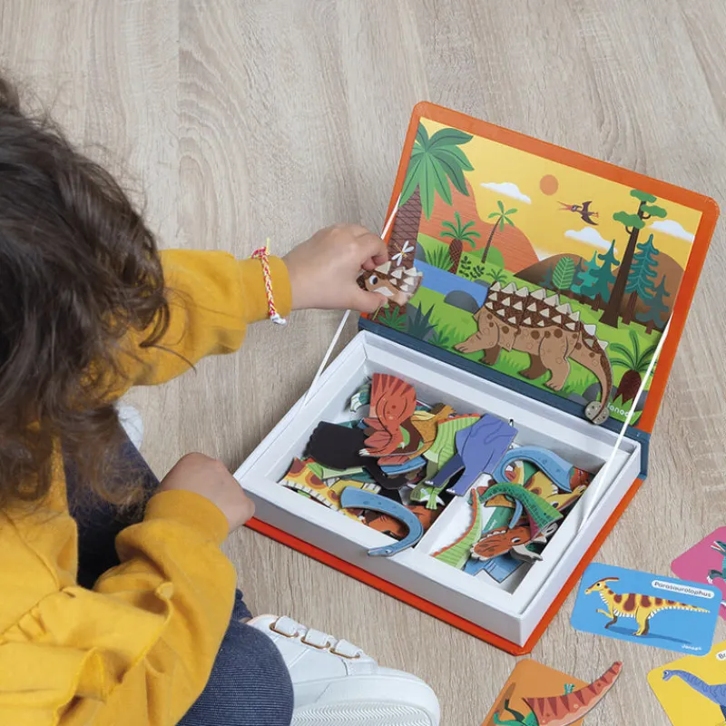 Janod Games|Age 5 & 6^Dinosaurs Magnetibook