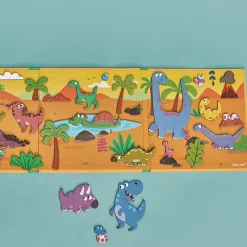 Janod Age 5 & 6|Age 4^Dinosaurs Magnetic Story