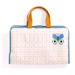 Djeco Dolls|Dolls^Doll Changing Bag Set (Blue Lines)
