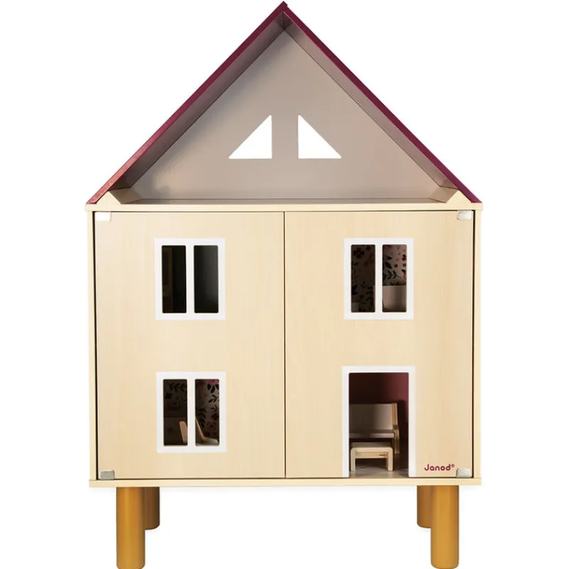 Janod Small World Play|Age 5 & 6^Dolls House (Furnished)