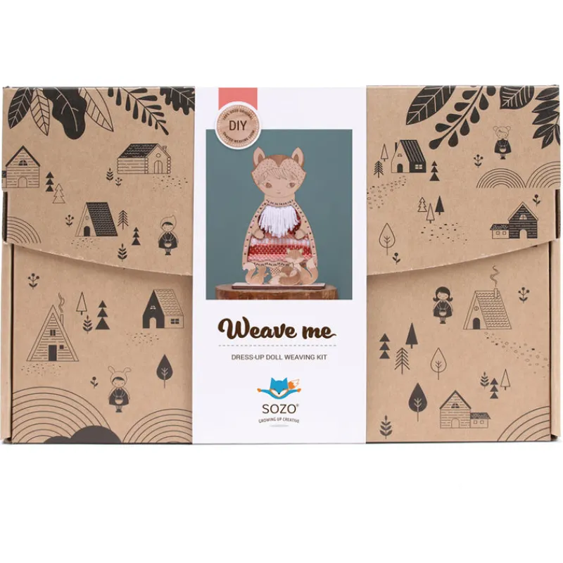Sozo Stem Toys|Hammer / Lace^Dress-Up Doll Weaving Kit - Fox