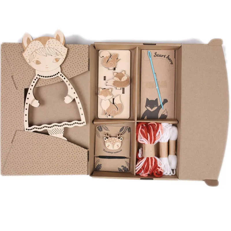 Sozo Stem Toys|Hammer / Lace^Dress-Up Doll Weaving Kit - Fox