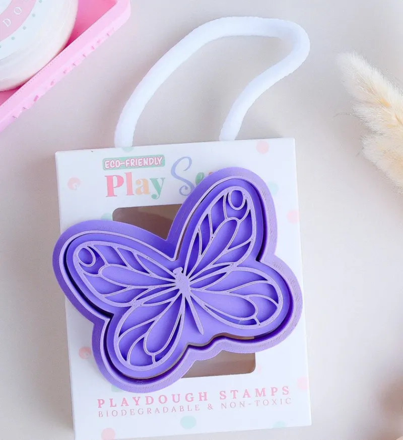 Play Sense Sensory Play|Age 5 & 6^Eco Playdough Stamp | Butterfly