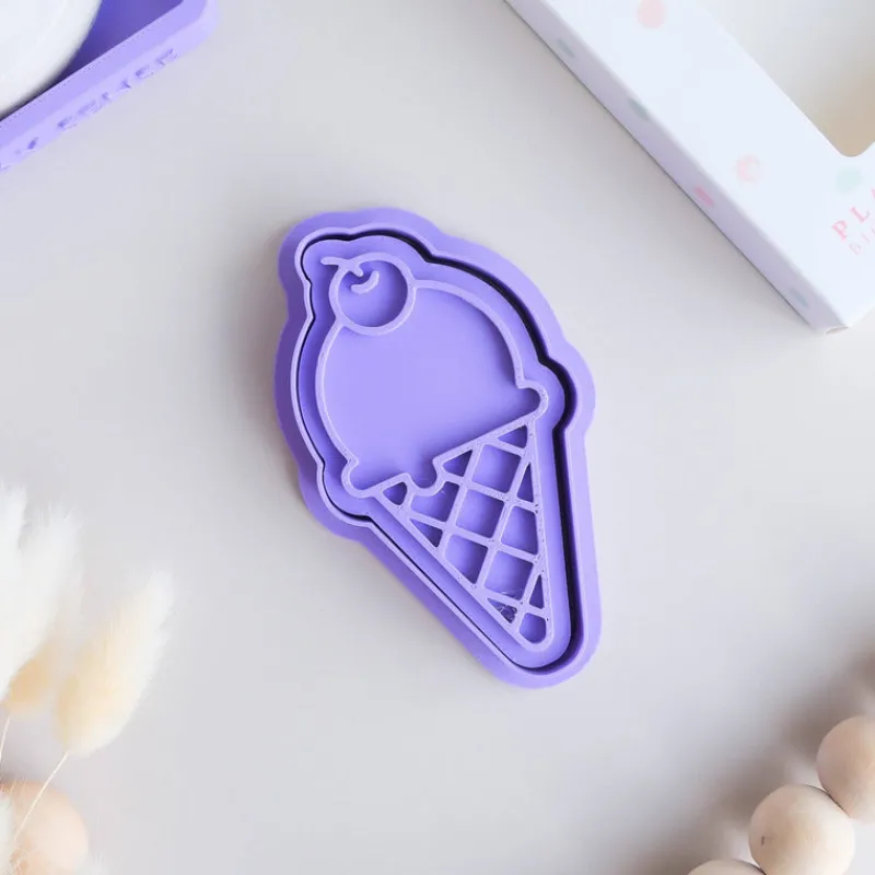 Play Sense Sensory Play|Age 7 & 8^Eco Playdough Stamp | Cherry Ice Cream