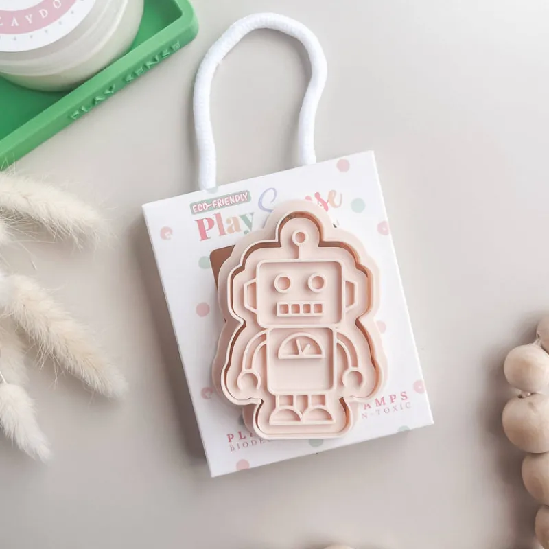 Play Sense Sensory Play|Age 7 & 8^Eco Playdough Stamp | Dipsy Robot