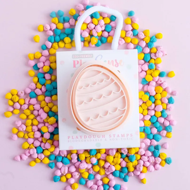 Play Sense Sensory Play|Age 7 & 8^Eco Playdough Stamp | Egg Waves