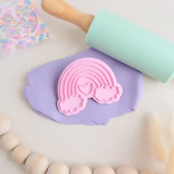 Play Sense Age 7 & 8|Age 5 & 6^Eco Playdough Stamp | Rainbow with cloud