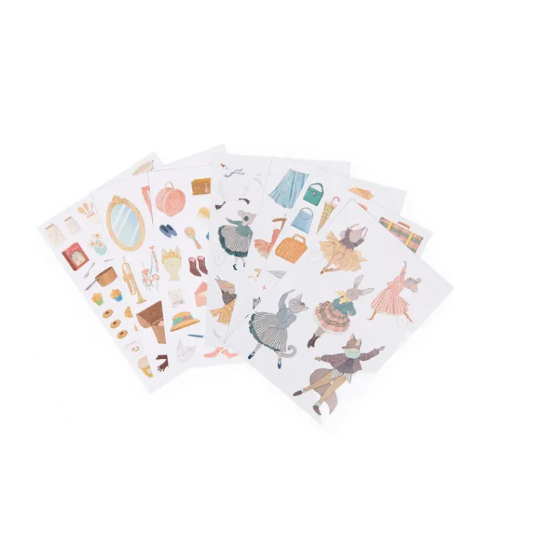 Moulin Roty Stickers / Transfers|Age 7 & 8^Ecole de Danse Colouring Book with Stickers