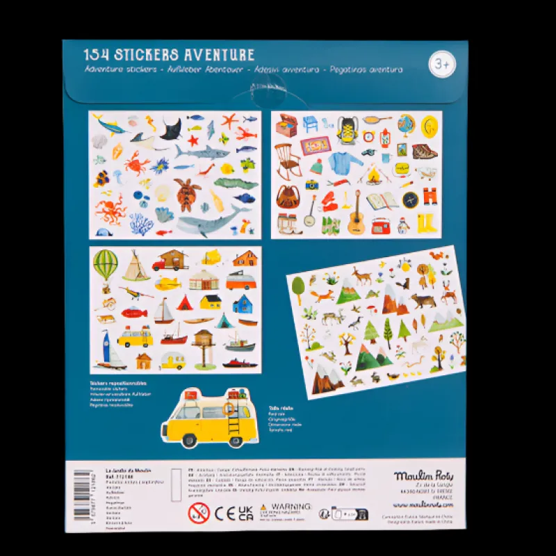 Moulin Roty Stickers / Transfers|Stationery^Explorer Sticker Pack 154