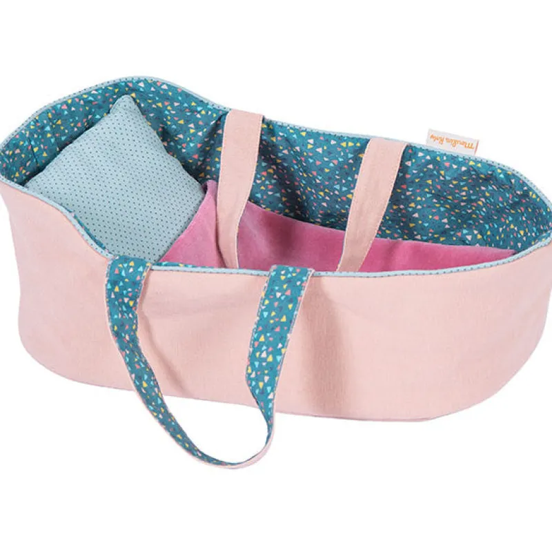 Moulin Roty Role Play|Dolls^Famille Mirabelle Large Carry Cot - Jade