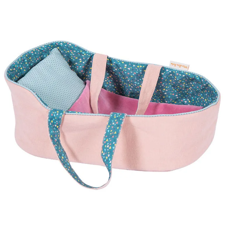 Moulin Roty Role Play|Dolls^Famille Mirabelle Large Carry Cot - Jade