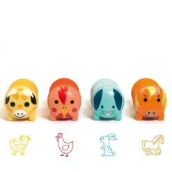 Djeco Sensory Play|Art / Craft^Farm Animal Stamps for Little Ones
