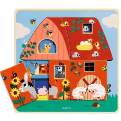 Djeco Wooden Puzzles|Early Learning^Farm Barnyard Puzzle | Wooden