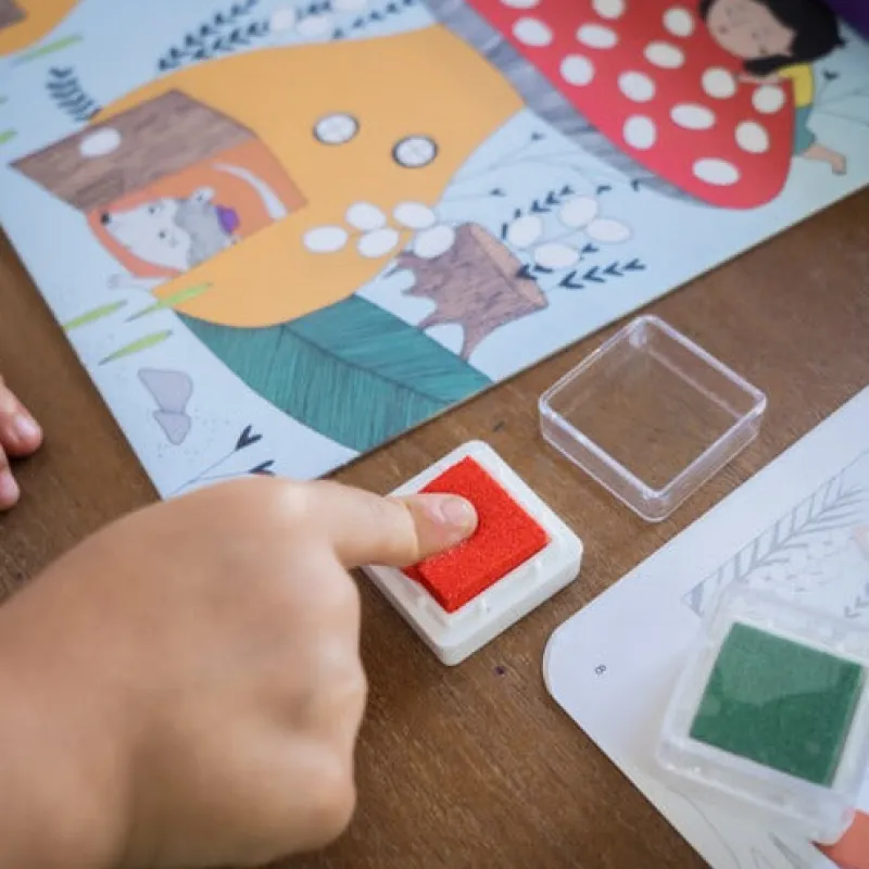 Djeco Art / Craft|Age 5 & 6^Finger Painting Kit - Touch & Paint