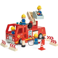 Tender Leaf Toys Wooden Vehicles|Vehicles / Cars / Trucks^Fire Engine Playset
