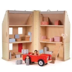 Bigjigs Toys Small World Play|Role Play^Folding Dollhouse | Car | Furniture