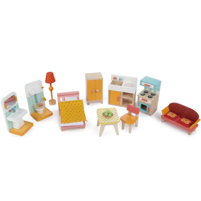Tender Leaf Toys Small World Play|Age 5 & 6^Foxtail Villa Doll House (Furnished)