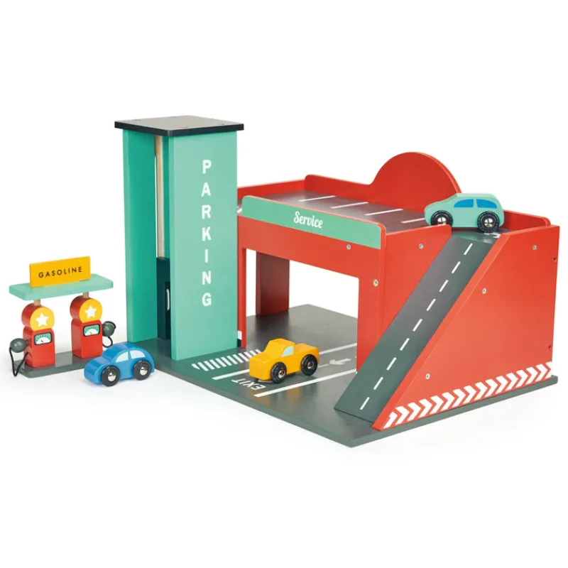 Mentari Wooden Vehicles|Vehicles / Cars / Trucks^Gas Station Garage