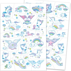 Djeco Stickers / Transfers|Age 7 & 8^Glitter Unicorn Tattoos