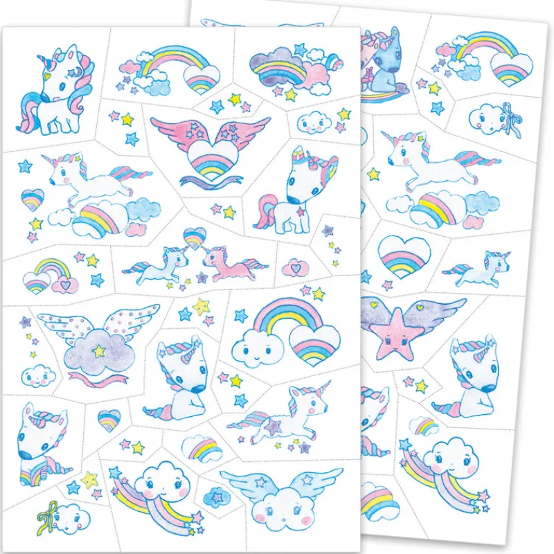 Djeco Stickers / Transfers|Age 7 & 8^Glitter Unicorn Tattoos