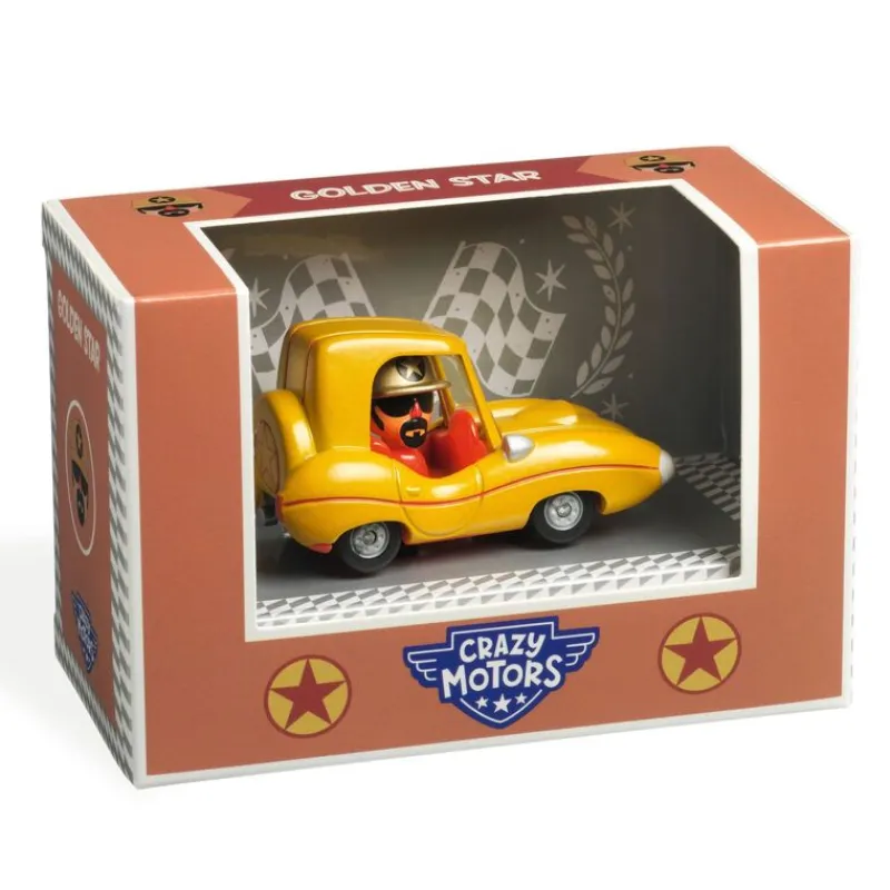 Djeco Vehicles / Cars / Trucks|Cars / Trains / Planes^Golden Star | Crazy Motors
