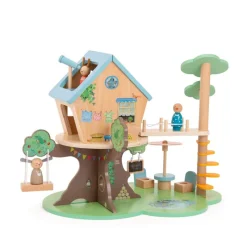 Moulin Roty Small World Play|Age 5 & 6^Grande Famille Tree House Furnished + Family Pack