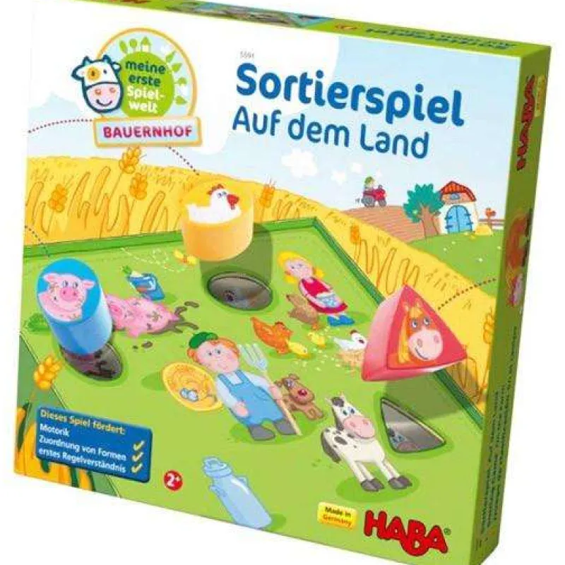 Haba Games|Building Blocks^Farm Sorting Game (Age 2 +)
