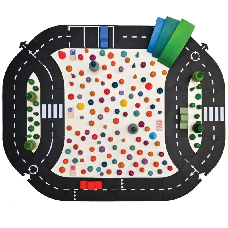 Waytoplay Waytoplay Track Sets|Wooden Vehicles^Highway Car Edition