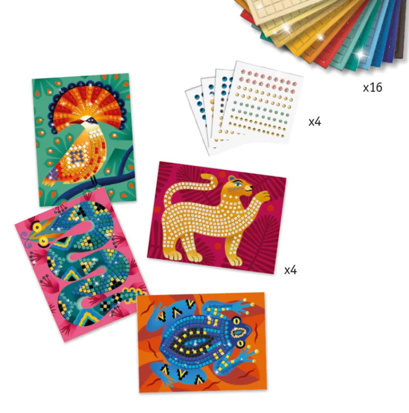 Djeco Art / Craft|Teenager^Jungle Mosaic Art by Numbers